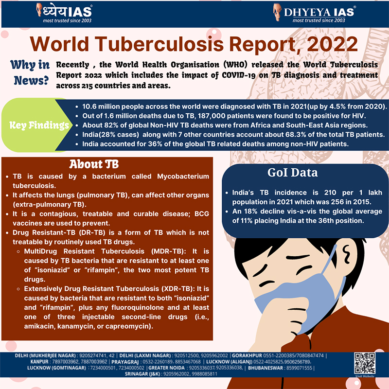 Info-paedia : World Tuberculosis Report, 2022