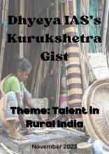 (Download) Kurukshetra Magazine Monthly Gist (November 2023)